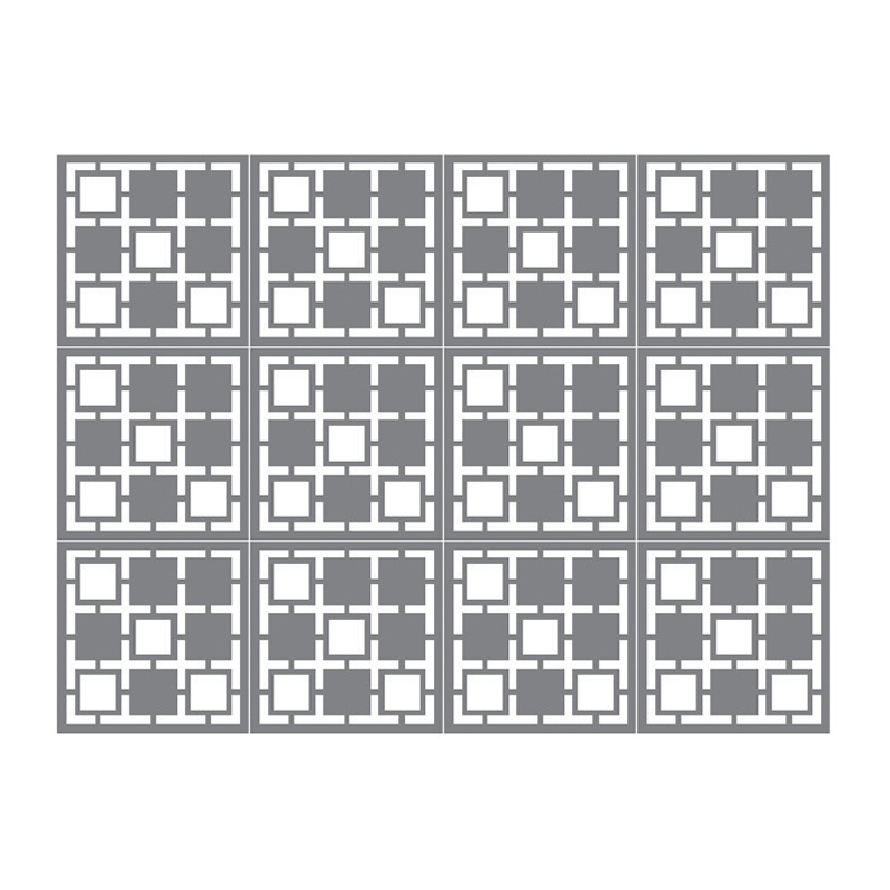 ผนังตกแต่ง เอสซีจี รุ่นเฟรทเวิร์ค ลาย Crossword-1 สีรองพื้น ขนาด 100x100x0.8 ซม.
