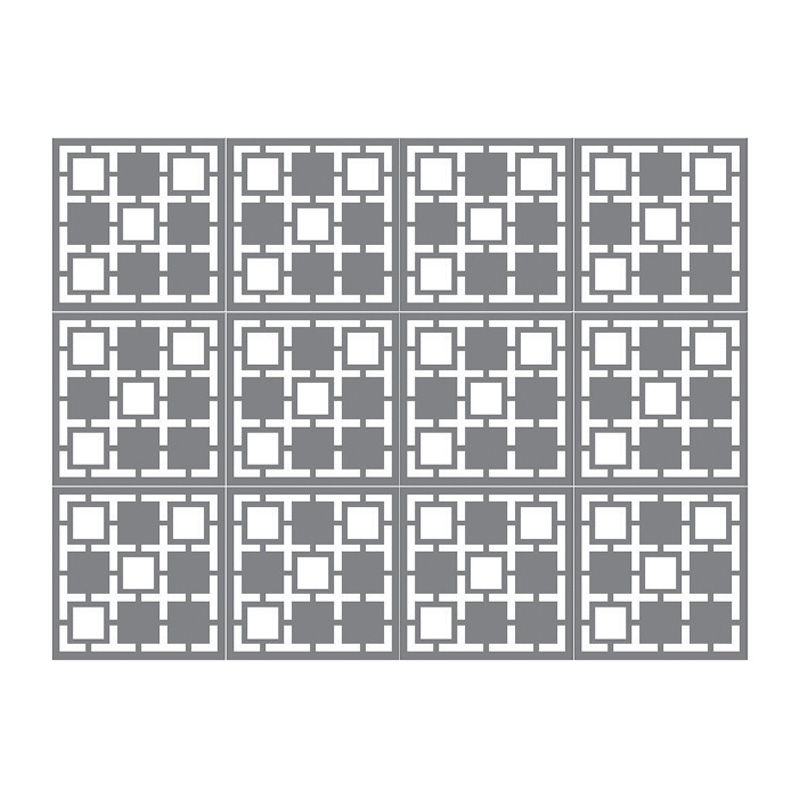 ผนังตกแต่ง เอสซีจี รุ่นเฟรทเวิร์ค ลาย Crossword-2 สีรองพื้น ขนาด 100x100x0.8 ซม.