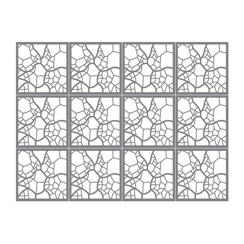 ผนังตกแต่ง เอสซีจี รุ่นเฟรทเวิร์ค ลาย Skeleton-1 สีรองพื้น ขนาด 100x100x0.8 ซม.