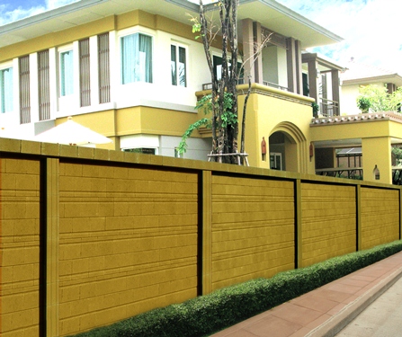 รั้วคอนกรีต เอสซีจี รุ่น คาสเซิล สมูท เสา 3 มุม 2 Castle Smooth