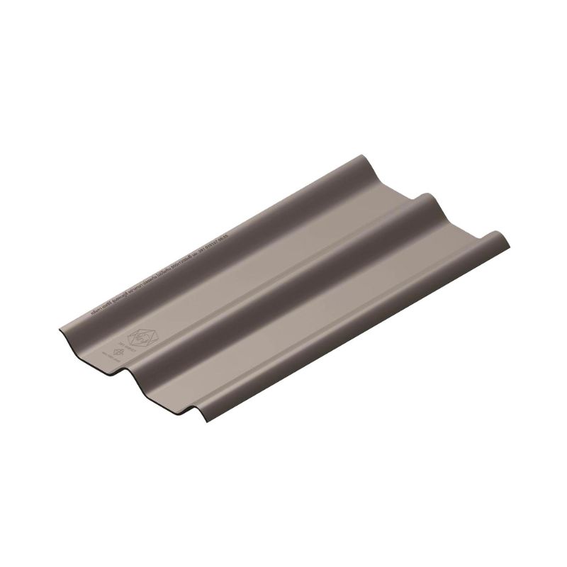 ลอนคู่ สีเทาศิลา กระเบื้องหลังคา ลอนคู่ SCG รุ่น ไฮบริด ขนาด 50x120x0.55 ซม.