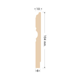 ไม้บัวล่าง YES MOULDING รุ่น BL002 ความยาว 3 เมตร