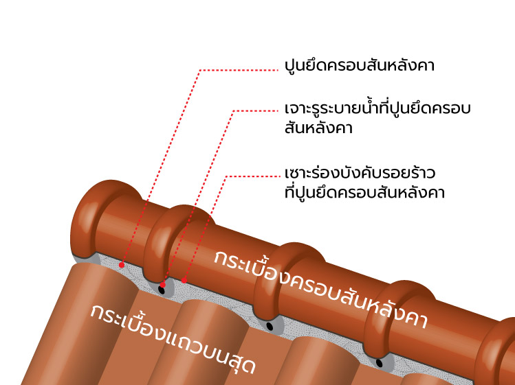 ทำไมระบบครอบหลังคา Drytech system ถึงกันรั่วหลังคาได้ดี 2