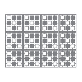 ผนังตกแต่ง เอสซีจี รุ่นเฟรทเวิร์ค ลาย Crossword-1 สีรองพื้น ขนาด 100x100x0.8 ซม.