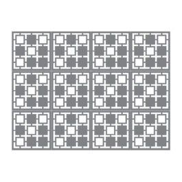 ผนังตกแต่ง เอสซีจี รุ่นเฟรทเวิร์ค ลาย Crossword-2 สีรองพื้น ขนาด 100x100x0.8 ซม.