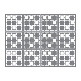 ผนังตกแต่ง เอสซีจี รุ่นเฟรทเวิร์ค ลาย Crossword-3 สีรองพื้น ขนาด 100x100x0.8 ซม.