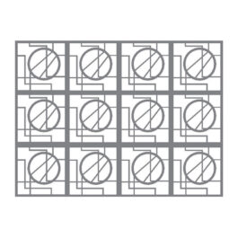 ผนังตกแต่ง เอสซีจี รุ่นเฟรทเวิร์ค ลาย Lamoonch-1 สีรองพื้น ขนาด 100x100x0.8 ซม.