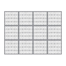 ผนังตกแต่ง เอสซีจี รุ่นเฟรทเวิร์ค ลาย Thai Thai-1 สีรองพื้น ขนาด 100x100x0.8 ซม.